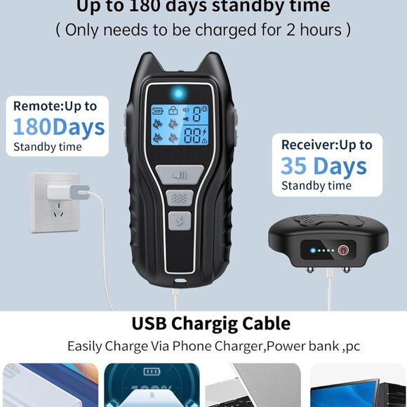 Dog Shock Collar with Remote Control - Picture 3 of 6